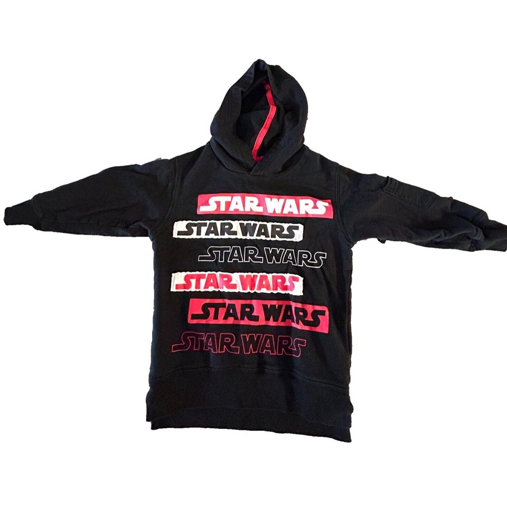 Disney Parks Star Wars Hoodie Boys XXS Long Sleeve Black Red Youth